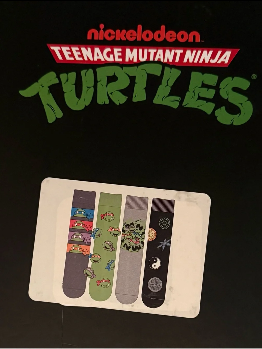 Nickelodeon Teenage Mutant Ninja Turtles Pop-Art Crew Socks  4 pairs